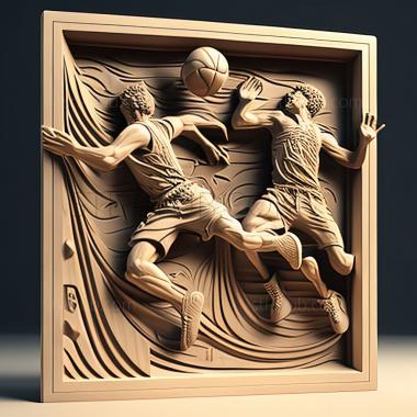 3D модель St FreeStyle2 игра в уличный баскетбол (STL)